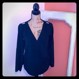 Zara rolled sleeve blouse